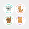 Personalised Australian Animal Teacher Reward Stickers