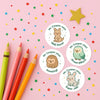 Personalised Australian Animal Teacher Reward Stickers – Cute Classroom Stickers - Sticksy Prints Australia