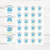 Personalised Blue Bird Teacher Reward Stickers – Cute Kawaii Classroom Stickers