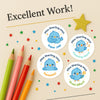 Personalised Blue Bird Teacher Reward Stickers – Cute Kawaii Classroom Stickers