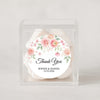 Personalised Blush Rose Wedding Thank You Stickers | Pink Floral Favour Labels