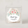 Personalised Blush Rose Wedding Thank You Stickers | Pink Floral Favour Labels - Sticksy Prints Australia