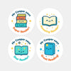 Personalised Book-Themed Reading Reward Stickers for Teachers – Literacy Stickers - Sticksy Prints Australia