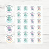 Personalised Bookworm Reading Stickers – Cute Kawaii Literacy Reward Stickers - Sticksy Prints Australia