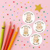 Personalised Bunny Reward Stickers for Teachers | Cute Classroom Praise Labels