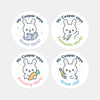 Personalised Bunny Teacher Reward Stickers | Cute Classroom Praise Labels