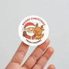 Personalised Christmas Sticker – Santa & Reindeer Selfie Kids Gift Labels - Sticksy Prints Australia