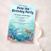 Personalised Deep Sea Birthday Party Invitations Printed - Sticksy Prints Australia