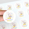 Personalised Easter Bunny Drum Stickers | Musical Easter Stickers for Kids | Custom Name Labels - Sticksy Prints Australia