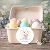 Personalised Easter Bunny Drum Stickers | Musical Easter Stickers for Kids | Custom Name Labels - Sticksy Prints Australia
