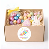 Personalised Easter Bunny Rocket Stickers | Space Easter Stickers for Kids | Custom Name Labels - Sticksy Prints Australia