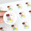 Personalised Easter Bunny Stickers – Chocolate Easter Treat Labels - Sticksy Prints Australia