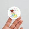 Personalised Easter Bunny Stickers – Chocolate Easter Treat Labels - Sticksy Prints Australia