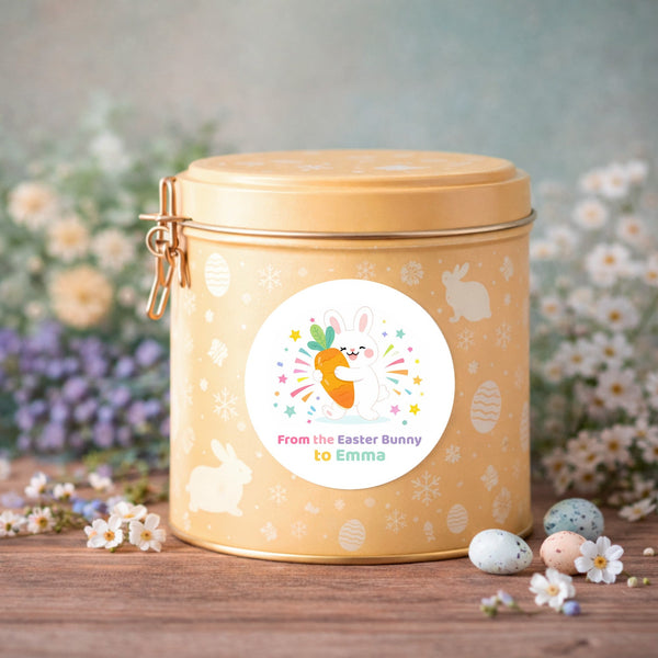 Personalised Easter Bunny Stickers | From the Easter Bunny to Name | Kids Easter Gift Labels