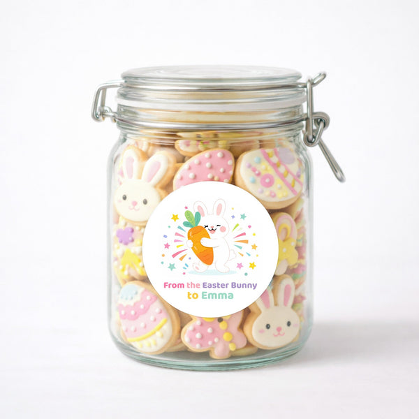 Personalised Easter Bunny Stickers | From the Easter Bunny to Name | Kids Easter Gift Labels