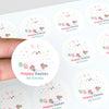 Personalised Easter Bunny Stickers – Happy Easter Name Labels for Kids