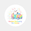 Personalised Easter Delivery Stickers – Bunny Car Easter Treat Labels for Kids