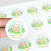 Personalised Easter Stickers – Easter Bunny Egg Hunt Map Design - Sticksy Prints Australia
