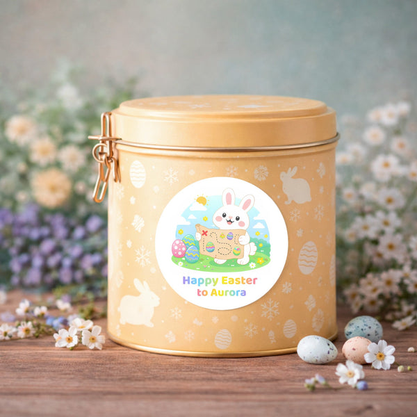 Personalised Easter Stickers – Easter Bunny Egg Hunt Map Design