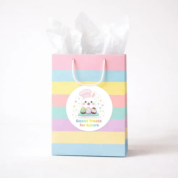Personalised Easter Stickers – Sweet Treats Bunny Labels for Kid - Sticksy Prints Australia