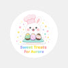 Personalised Easter Stickers – Sweet Treats Bunny Labels for Kids
