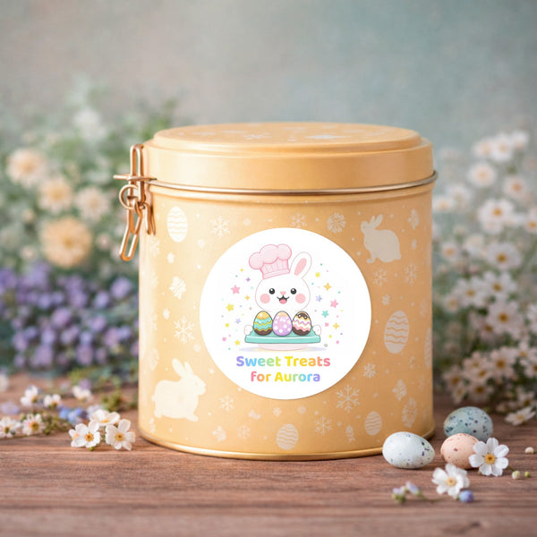 Personalised Easter Stickers – Sweet Treats Bunny Labels for Kids