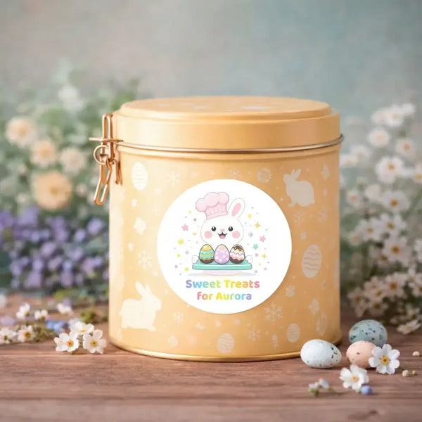 Personalised Easter Stickers – Sweet Treats Bunny Labels for Kid - Sticksy Prints Australia