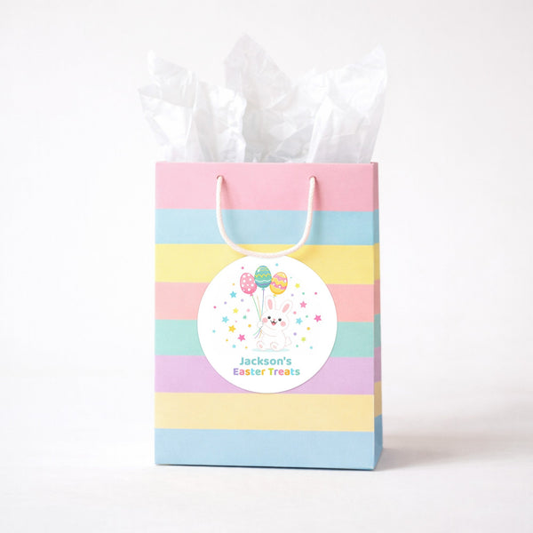 Personalised Easter Treat Stickers – Custom Bunny Labels for Kids