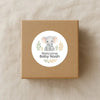 Personalised Elephant Baby Shower Stickers – Safari Welcome Baby Favour Labels - Sticksy Prints Australia