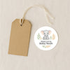 Personalised Elephant Baby Shower Stickers – Safari Welcome Baby Favour Labels