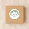Personalised Eucalyptus Bridal Shower Stickers – Custom Greenery Favour Labels – Watercolour Botanical Stickers