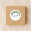Personalised Eucalyptus Bridal Shower Stickers – Custom Greenery Favour Labels – Watercolour Botanical Stickers - Sticksy Prints Australia
