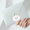 Personalised Eucalyptus Wedding Thank You Stickers | Greenery Favour Labels - Sticksy Prints Australia