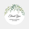 Personalised Eucalyptus Wedding Thank You Stickers | Greenery Favour Labels