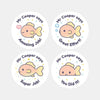 Personalised Fish Teacher Reward Stickers – Custom Name Classroom Praise Stickers - Sticksy Prints Australia