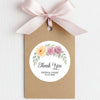 Personalised Floral Wedding Thank You Stickers | Apricot & Mauve Roses