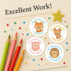 Personalised Forest Animal Teacher Reward Stickers