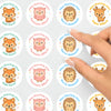 Personalised Forest Animal Teacher Reward Stickers