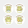 Personalised Frog Teacher Reward Stickers – Cute Classroom Praise Labels