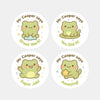 Personalised Frog Teacher Reward Stickers – Cute Classroom Praise Labels - Sticksy Prints Australia