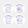 Personalised Ghost Teacher Reward Stickers – Custom Name Classroom Praise Stickers - Sticksy Prints Australia
