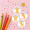 Personalised Giraffe Reward Stickers – Cute Teacher Stickers for Classroom Praise
