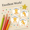 Personalised Giraffe Reward Stickers – Cute Teacher Stickers for Classroom Praise