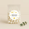 Personalised Golden Stars Welcome Baby Stickers – Celestial Gender-Neutral Favour Labels