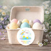 Personalised Happy Easter Stickers – Bunny Splash Easter Treat Labels for Kids - Sticksy Prints Australia