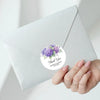 Personalised Hydrangea Wedding Thank You Stickers | Purple Floral Favour Labels - Sticksy Prints Australia