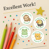 Personalised Jungle Animal Teacher Reward Stickers
