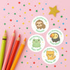 Personalised Jungle Animal Teacher Reward Stickers