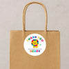 Personalised Kids Birthday Stickers Lion Rainbow Thank You Name Party Favour