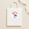 Personalised Kids Birthday Stickers Unicorn Rainbow Thank You Name Party Favours
